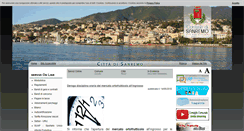 Desktop Screenshot of comunedisanremo.it